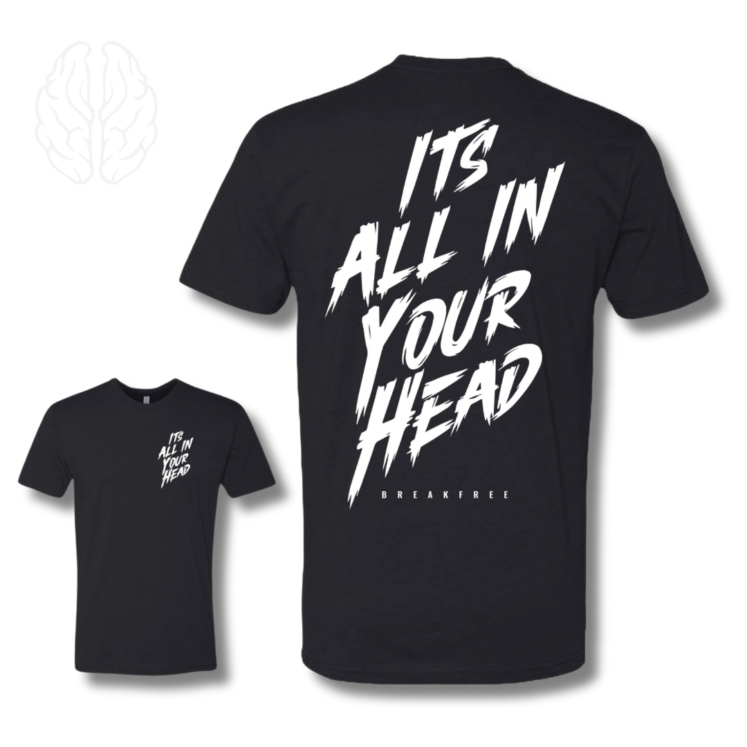 Its All In Your Head back logo/black