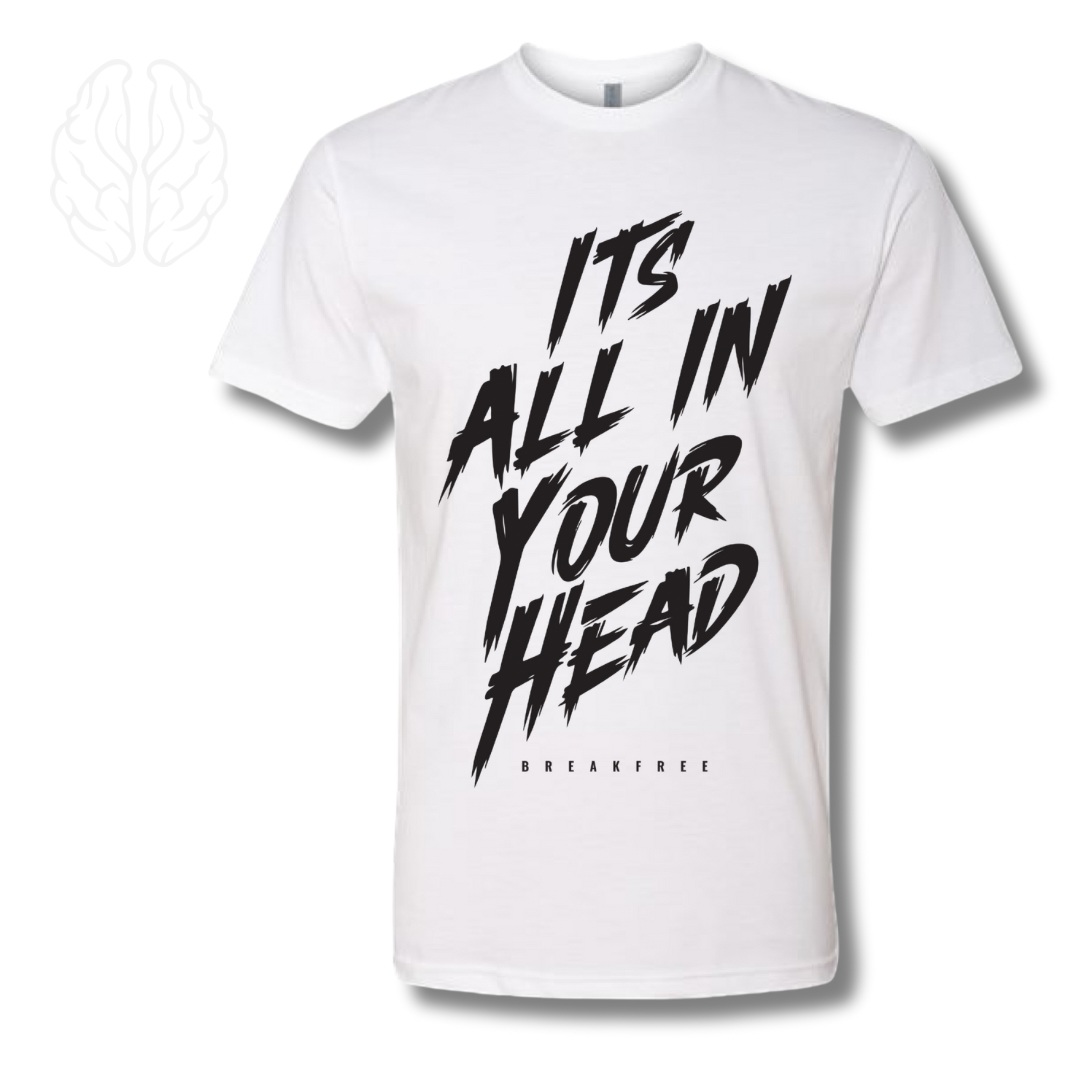 Its All In Your Head front logo/white